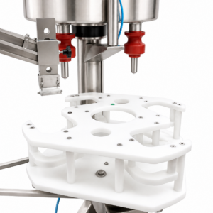 Handifiller - hand operated rotary filling and capping machine - Icon Equipment